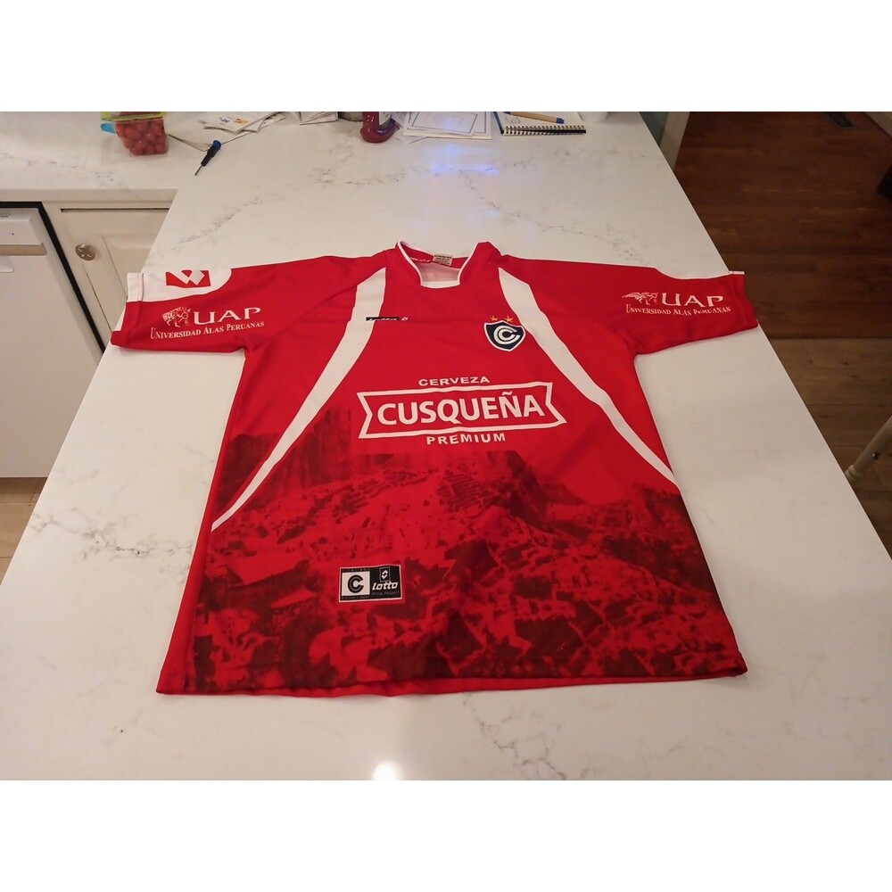 Cienciano Peru 2006 HOME FOOTBALL SOCCER SHIRT #11 JERSEY CAMISETA LOTTO RED M/L